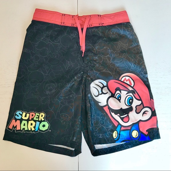 super mario brothers swim trunks